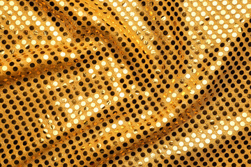 Texture of color sequin fabric as background