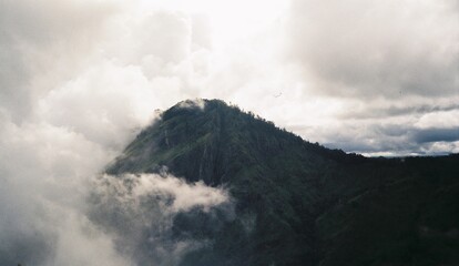 clouds over the mountains