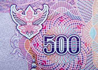 Detail on Thai baht currency