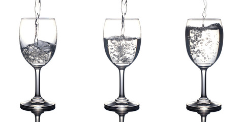 Silhouette wine glass