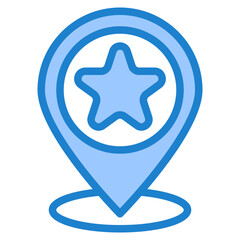 location blue style icon
