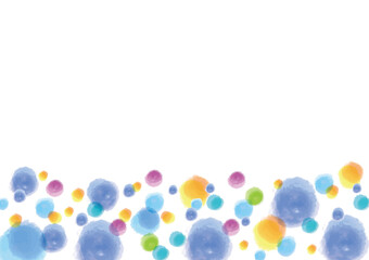 水彩風のかわいい柄の背景素材