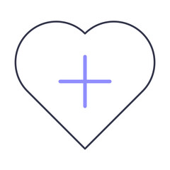 Obraz premium Colored line favorite icon