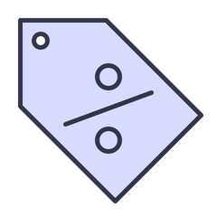 Filled outline discount icon