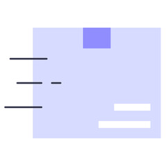 Obraz premium Flat delivery icon