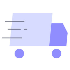 Flat shipping icon