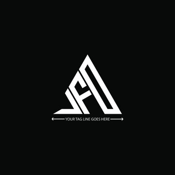 J F D letter logo creative design. J F D unique design