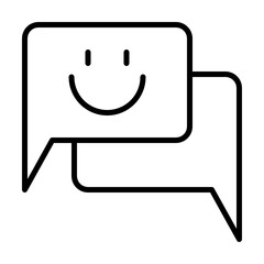 Outline chat icon