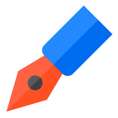 pen flat style icon