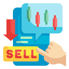 sell flat icon