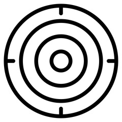 goal outline style icon