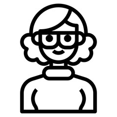 Teacher outline icon