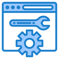 website blue style icon