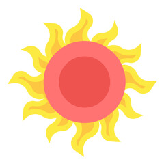 sun flat icon