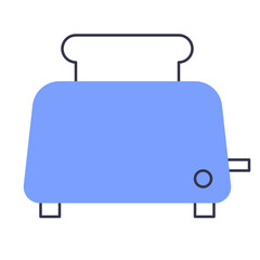 Colored line toaster icon