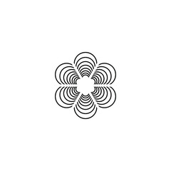 Black and White Nature Outline Logo