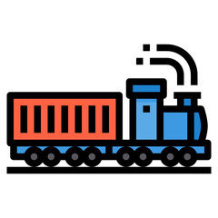 Container filled outline icon
