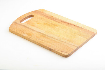 Wooden board for kitchen isolated