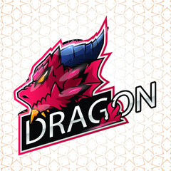dragon logo vector illustration