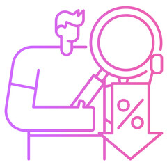 Obraz premium magnifying glass icon