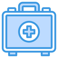 First Aid blue outline icon