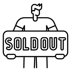 sold out icon
