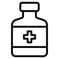 Drug outline icon