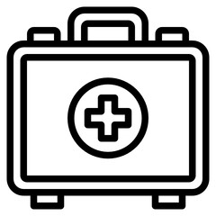 Obraz premium First Aid outline icon