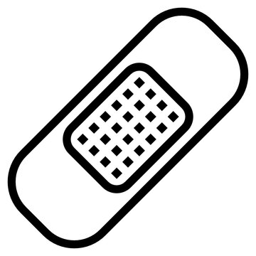 recommend clip art: Plaster outline icon