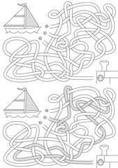 Sailboat maze