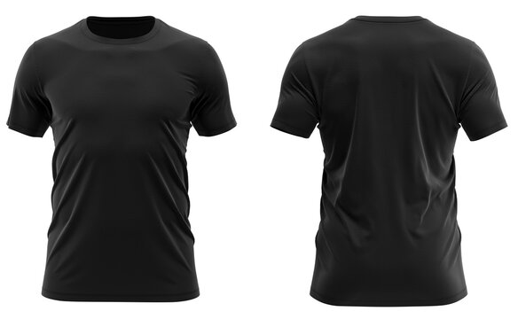 plain black t shirt png