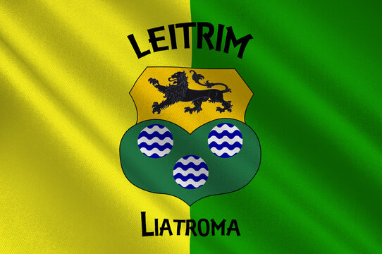 Flag of County Leitrim in Ireland