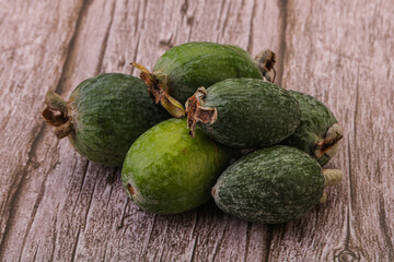 Tropical green sweet fruit Feijoa