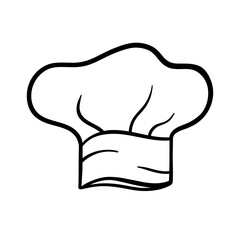 Chef hat Icon. Vector illustration outline style