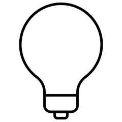 Outline lightbulb icon