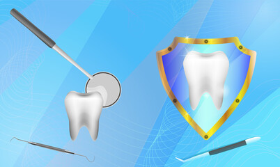 Editable EPS10 Vector Image For Dentistry