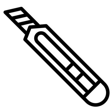 recommend clip art: Cutter outline icon