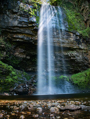Obraz premium Stunning waterfall in the Brecon Beacons, Wales, UK.