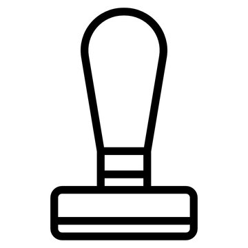 Rubber Stamp Outline Icon