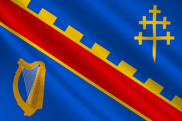 Flag of County Armagh in Ulster of Ireland