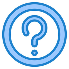 help blue style icon