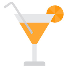 Cocktail flat icon