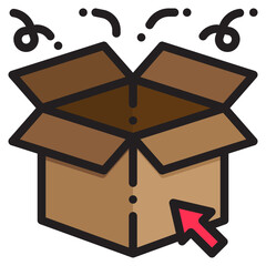 lunch color line style icon