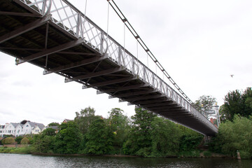 Fototapeta premium 10 June 2021 - Chester, UK: View of bridge over River Dee