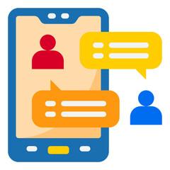 smartphone flat style icon