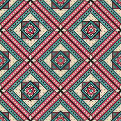 Geometric ethnic oriental seamless pattern traditional Design for background,carpet,wallpaper.