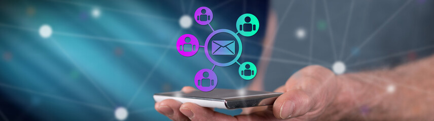 Concept of email marketing