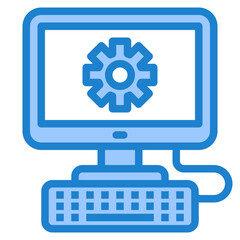 workstation blue style icon