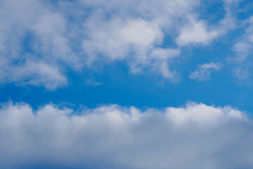 Obraz premium 空と雲と影のコラボレーション