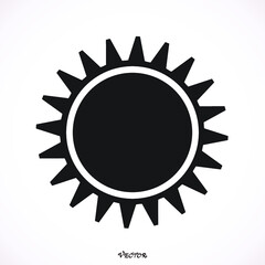 Sun vector icon